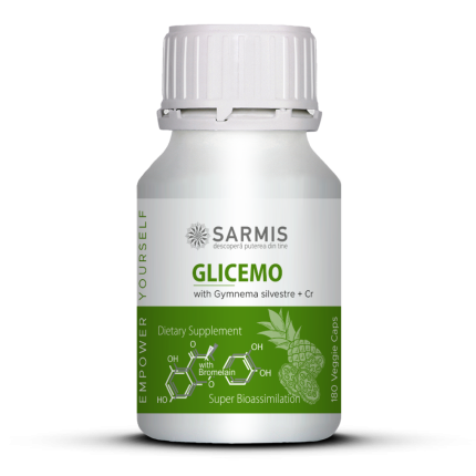 Glicemo cu Bromelaina – 180 cps veg