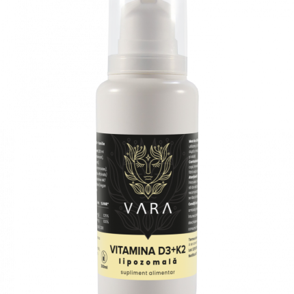Vitamina D3K2 Copii/Adulti Lipozomal Premium - Drogheria Vara - 200 ml - Vanilie(carii/alergii/astm/dezvoltare osoasa copii)