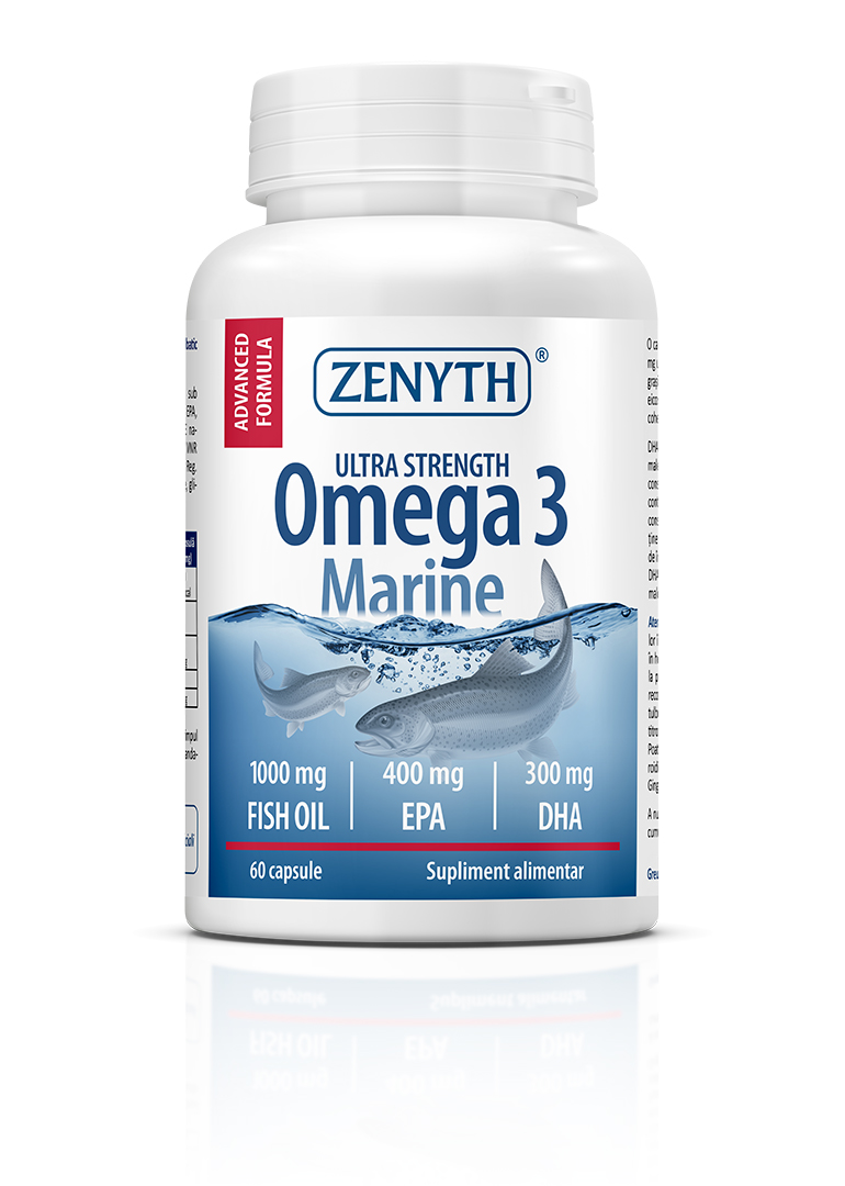 Omega-3-Marine-Cu-reflexie Omega 3 Marin 1000 mg, 60 capsule
