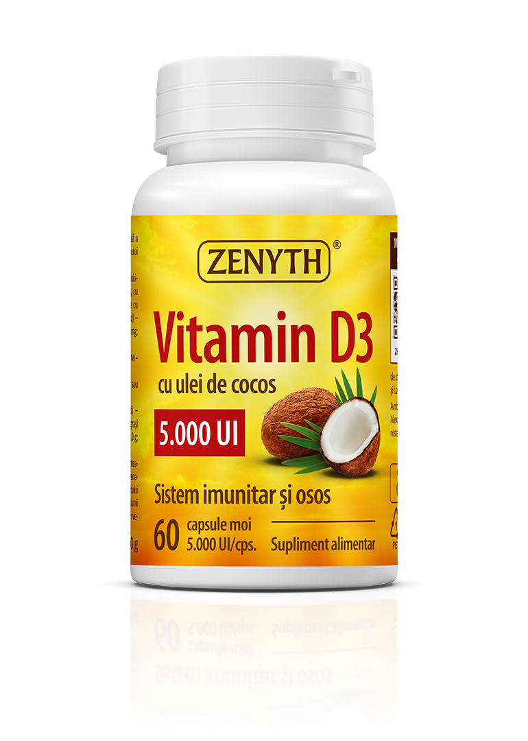 Vitamin-D3-5000-UI-Cu-reflexie Vitamina D3 5000 UI, 60 capsule