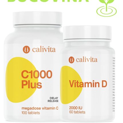 Pachetul Vitamine C+D — C1000 Plus (100 tbl) + Vitamin D (60 tbl)