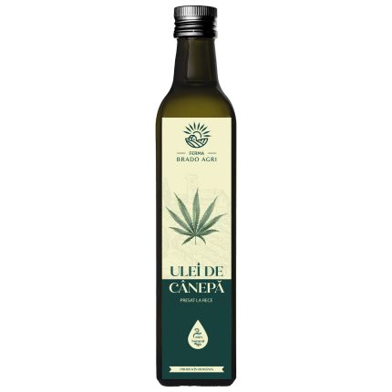 Ulei de cânepă obținut prin presare la rece 500ml