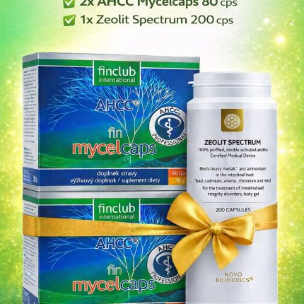 2 x AHCC-Mycelcaps +1x Zeolit Spectrum 200cps (Pachet Promotional )