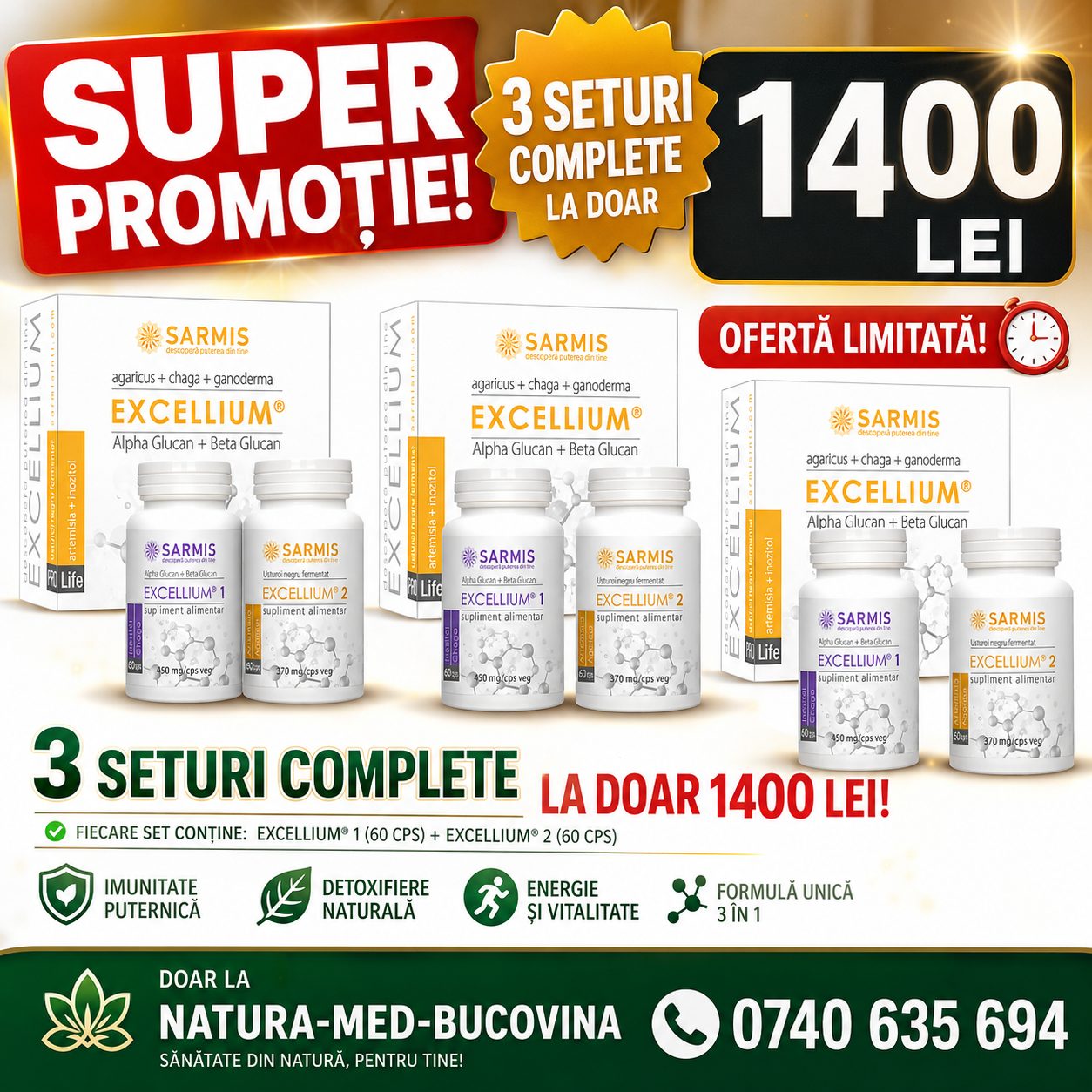 7e904912-36e7-4a29-a931-b7e25d2b038a Descoperă beneficiile pentru imunitate și detoxifiere cu Excellium 2x60cps